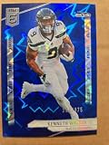 2024 ELITE KENNETH WALKER III BLUE STATUS EXPLOSION KABOOM STYLE REFRACTOR PRIZM LIMITED EDITION FOOTBALL CARD ONLY 875 MADE
