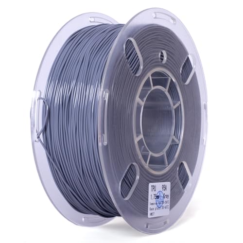 SEPDANCE 1.75mm TPU Filament, Flexible 3D Printer Filament, 95A Soft 3D Printing Filament, High Speed/High Flow Rate, Dimensional Accuracy +/- 0.02mm, 1kg Spool(2.2lbs), Grey.