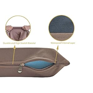Waterproof-Soft-and-Durable-Brown-Elastic-Machine-Washable-Medium-Size-Dog-Bed-Cover-37x25 - Cucciolini Doodles   Waterproof-Soft-and-Durable-Brown-Elastic-Machine-Washable-Medium-Size-Dog-Bed-Cover-37x25