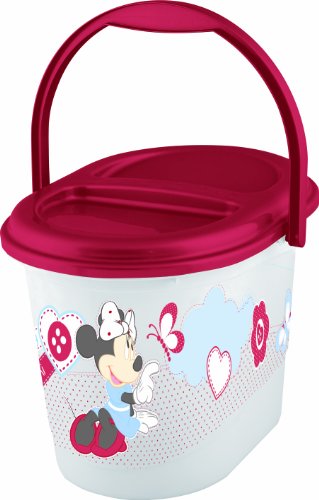 OKT Kids 1180010004700 - Contenedor para pañales, diseño de Minnie Mouse, color blanco