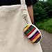 Korean Traditional Hanbok Pouch - Handmade Multi-Color Cotton Mini Cosmetic Bag, Striped Travel Coin Purse & Small Accessories Organizer