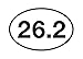 26.2 Marathon Running Sticker Bumper Sticker Oval 5" x 3" Decal Runner Track Run