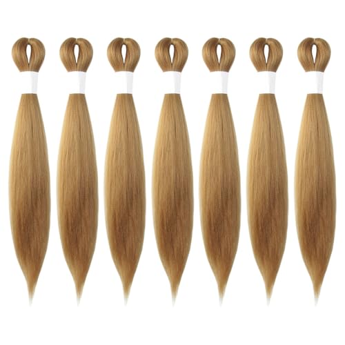 WUDAS Short Braiding Hair Pre Stretched Yaki Texture Braids 14 Inch 27#