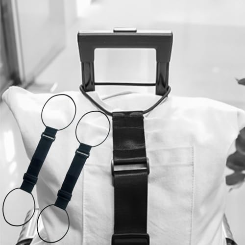 Image of 4 Pack Luggage Straps Suitcase Multi Use Strong Adjustable Elastic Belt for Attaching Extra Bags Purse to Suitcase Handle Lightweight and Durable Travel Bag Accessories