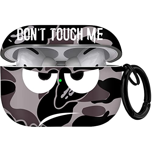 Image of for Airpods Pro 2nd Generation Case 2022, Don't Touch Me for Airpods Pro 2 Cover with Keychain Soft Cute Shockproof Cover for Women Men Compatible Apple AirPod Pro 2,Grey