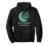 Hex The Patriarchy Mint Green Feminism and Moon Pro Choice Pullover Hoodie