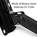 Nbguigdstr Heavy Duty Speaker Mounts - Support up to 110lbs, Adjustable PA Speaker Brackets, Swivel & Tilt, 2 Packs Black