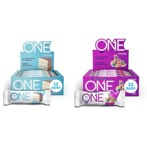 Barras de proteína ONE sabor Birthday Cake y Fruity Cereal 24 unidades miniatura 1