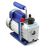 XtremepowerUS 1/4 HP Single Stage Rotary Vane Vacuum Pump 3 CFM Air Conditioner Refrigeration HVAC Air AC A/C R410a R134 (3 CFM)