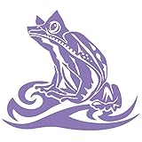 カッティングステッカー カエル 蛙 トライバル 20(左)(大) (184mmX210mm) ラベンダー 薄紫