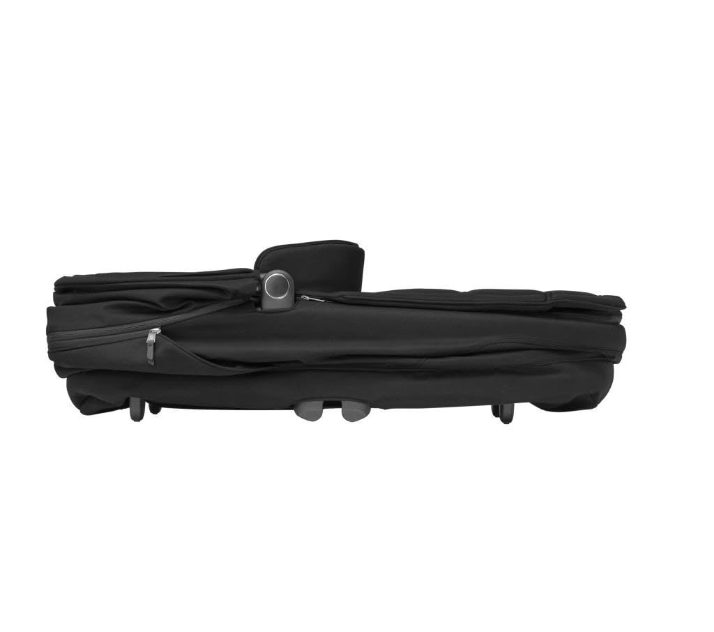 Maxi-Cosi Sense Capazo, Amplio y cómodo, colchón de Memory Foam Transpirable, Paneles ClimaFlow, inclinación SoothingSlope, Apto para Dormir de Noche, asa de Piel Vegana, Twillic Black