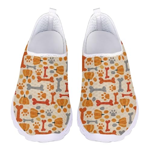 Thanksgiving Design Slip-on Shoes Loafers Low Top Casual Mesh Shoes with Arch Support Insole Business Work Outdoor Sneaker