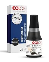 COLOP Premium Stempelfarbe 801 schwarz, auf Wasserbasis, dermatologisch getestet, 15,5 x 6,20 x 8,00 cm