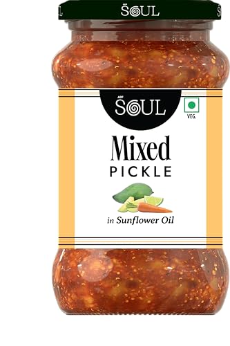 Image of Soul Mixed Pickle 380g - Flavorful Blend in Sunflower Oil