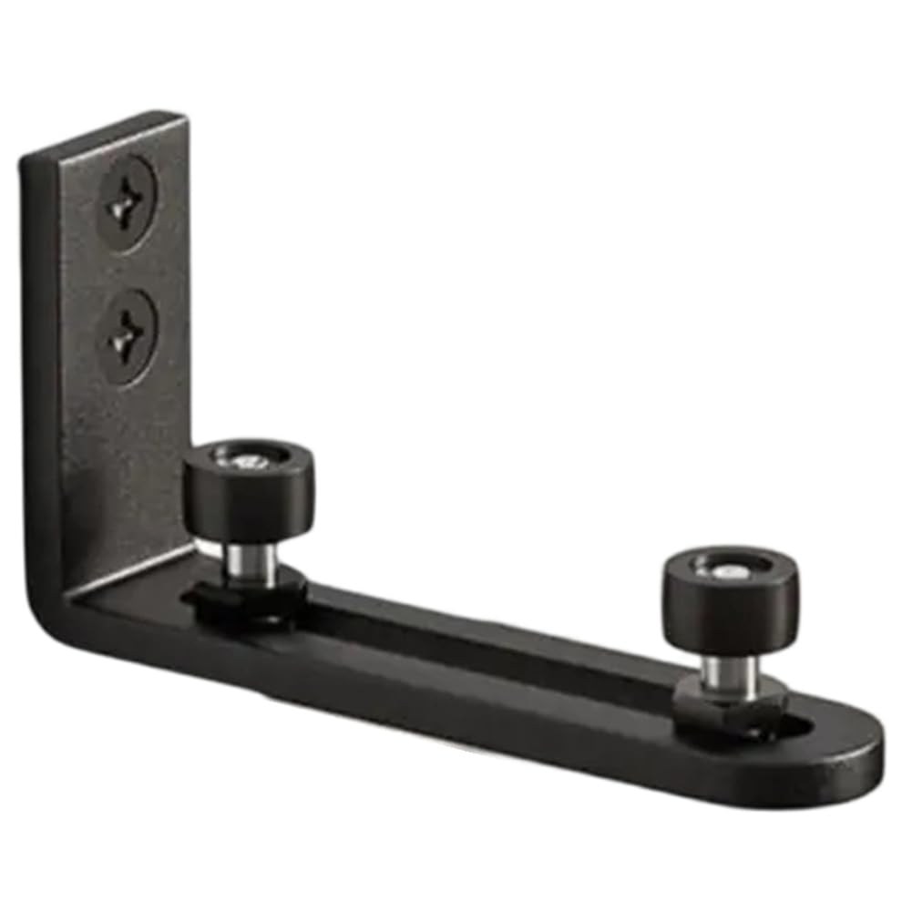 Littimoon Floor Guide for Wall-Mounted Barn Doors- Double Wheel Carbon Steel Bottom Mounting Support