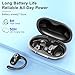Qecnato Open Ear Headphones, Bluetooth 5.4 Earbuds, 50H, Air Conduction Ear Buds, HD Stereo Bass Over Ear Earphones with Earhooks, Ultra-Comfort Secure Fit, IPX7 Waterproof Headset for Working Sports