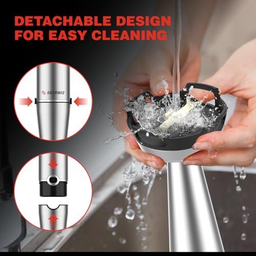 Immersion Blender Handheld Corded Hand Blender 1100W, Trigger Variable Speed 5 in 1 Stick Blender, Emulsion Blender with Chopper, Whisk and Frother for Soup, Baby Food and Smoothies - Image 6