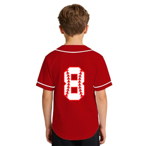 Image of Yuji Itadori Kids Baseball Birthday Shirt 7th 8th 9th 10th Year Old Toddler Boys Girls Shirts Birthday Clothes