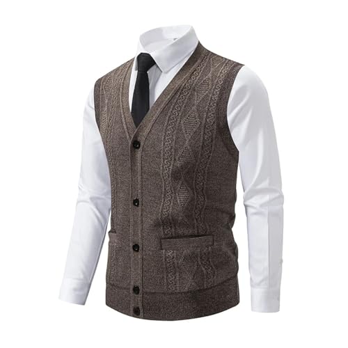 Men Waistcoats Knitted Sweater Vests Casual Sleeveless Cardigans Male Spring Outwear Cardigan Sweatercoats Vests4