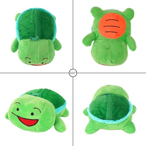 Image of Minache Women Animal Frog Plush Stationery Pouch Pen Pencil Case Ladies Cosmetic Bag