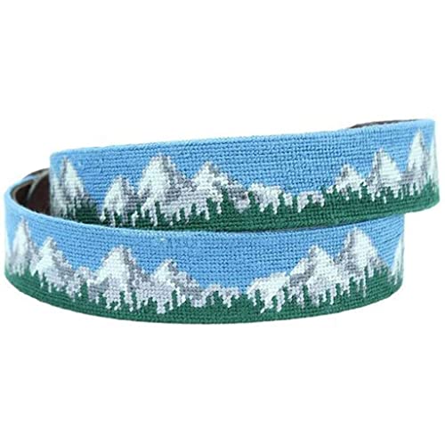 Tetons Needlepoint Belt by Smathers & Branson2