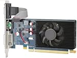 HD6450 Carte graphique de jeu, 2G 64bit DDR3 PCI Expression 3.0 Ordinateur de bureau de la carte graphique 600MHz 3D API pour DirectX 11 Accessoires de bureau