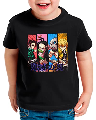 style3 Demon Friends Camiseta para Niños T-Shirt Anime Japan Manga, Talla:116