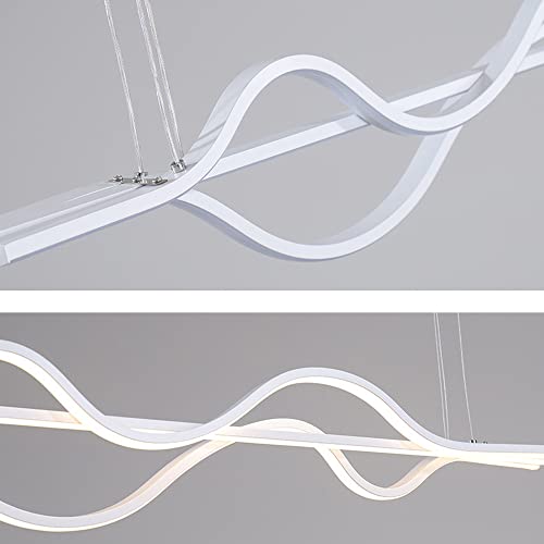 Plafonnier LED moderne linéaire en aluminium à hauteur réglable - 6