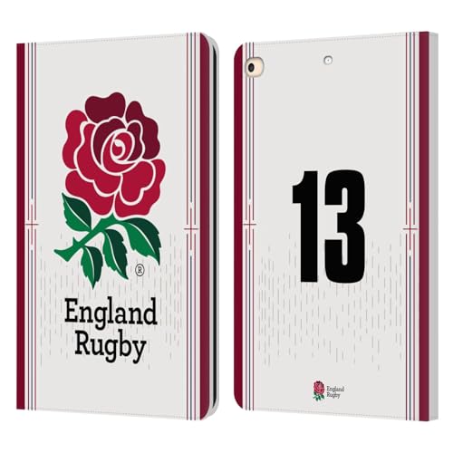 Étui England Rugby Union iPad 9.7 en cuir Housse portefeuille 2017 2018