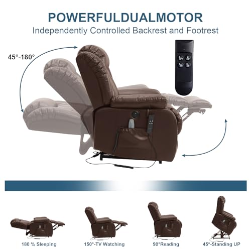Merous 9999 Dual Motor Large Power Lift Recliner Chair thumb #3