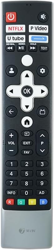 7SEVENยฎ Remote Control Compatible with Skyworth Google TV LED UHD 4K Smart TVs - Ensure Key-by-Key Match with Original Remote for Perfect Compatibility - No Voice Command, Plug & Play Functionality