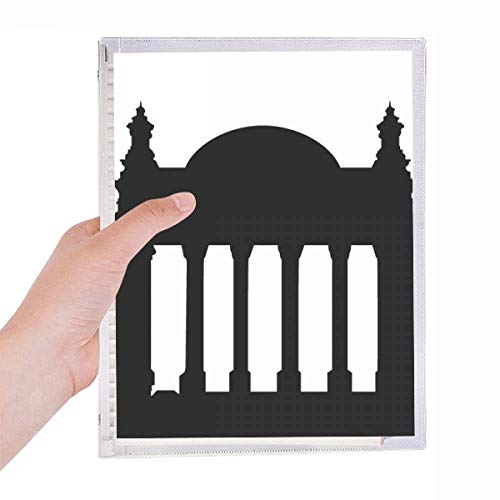 Carnet de notes à spirale rechargeable souvenir Berlin Reichstag journal de bord A5