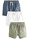NEXT 3er-Pack Shorts zum Hineinschlüpfen Salbei/Chambray/Weiß 18 Monate