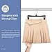 HOUSE DAY Black Pants Hangers 50 Pack, Skirt Hangers with Non-Slip Big Clips and 360° Swivel Hook, Heavy Duty Slim Plastic Pants Hanger, Space Saving Clip Hanger for Pants, Skirts, Shorts - 10 Inch