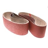PRVEW 4x36 INCH Sanding Belts, 12 Pcs Aluminum Oxide Sanding Belt Sandpaper (2 Each of 60/80/120/150