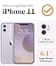 GVIEWIN for iPhone 11 Case Floral, with Screen Protector&Camera Lens Protector,[Non Yellowing] Soft Shockproof Clear Phone Protective Cover for Women, Flower Pattern Design 6.1