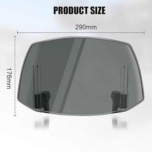 Motorrad Windschutzscheibe Für Suzuki VS600 DL650 Für V-Strom 650 1000 XT Motorrad Windschild Verstellbarer Deflektor(1pc Clear)