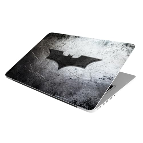 Image of Laptop Skin Stickers HD Quality Sticker for Laptops Upto 15.6 inch (Dustproof|Waterproof|Scratchproof|Reusable) - BE Batman SLVR
