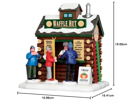 Lemax Christmas Village, Waffle Hut, Brown - Image 3