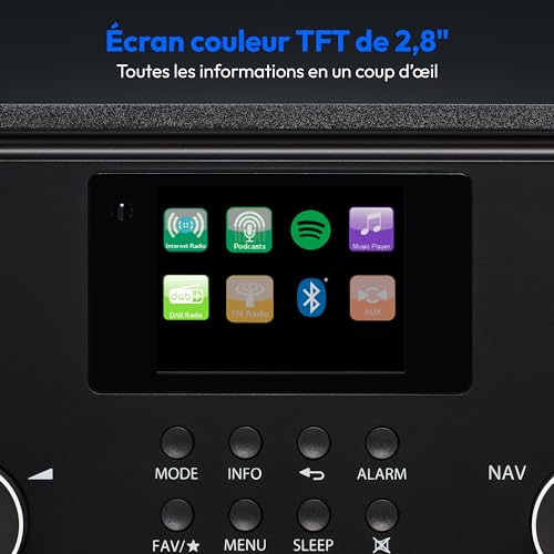 Radio Internet MEDION DAB Bluetooth 2x10W RMS - vue 8