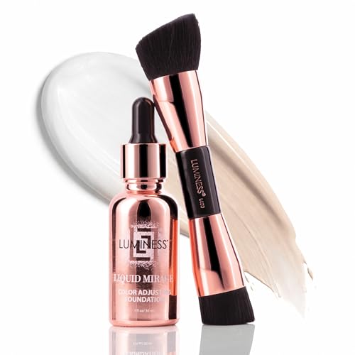 LUMINESS Liquid Mirage w/SPF 50 Color Adjusting Foundation Kit - Color Changing Foundation, SPF 50...