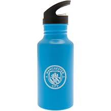 Manchester City FC Haaland Aluminum Water Bottle One Size Blue