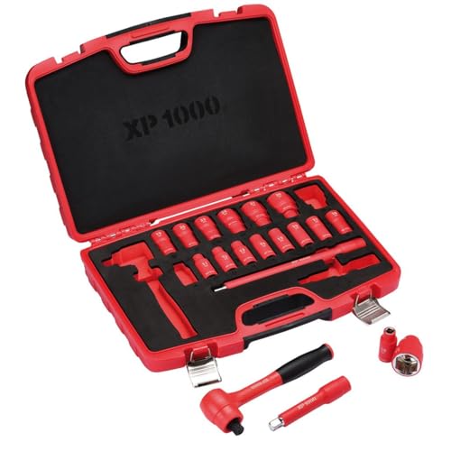 Draper XP1000 17671 VDE Metric Socket Set, 1/2" Sq. Dr. (19 Piece) - Image 3