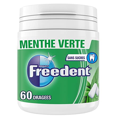 FREEDENT - Caja verde de menta, 84 g, 2 unidades