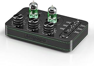 Ampapa A1 Vacuum Tube Phono Preamp, Headphone Amp, Hi-Fi Audiophile Preamplifier for MM Turntable Record Player with Tone Control for Home Stereo, Desktop Computer, Receiver