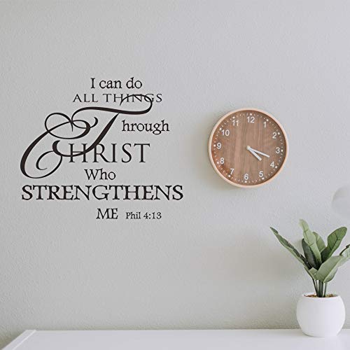 Vinilo decorativo con versículos bíblicos frase cristiana miniatura 3