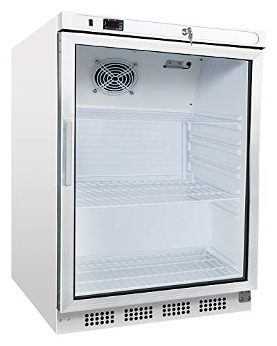 Kühlschrank mit Glastür, 600x585x855 mm, 200 L/ 128L Cover