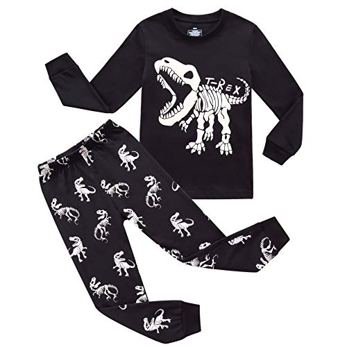 Image of Koian Little Boys Short Pajamas Sets Glow In The Dark Toddler PJS Cotton Kids Sleepwears
