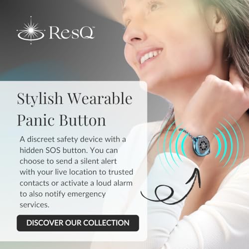 ResQ GPS Tracking Jewelry – Smart SOS Bracelet with One-Tap Alert, Live GPS Location Sharing, Voice Recording & Hidden Tracker for Personal Safety with 24×7 Live Human Assistance (Murin dark Blue) - Image 3