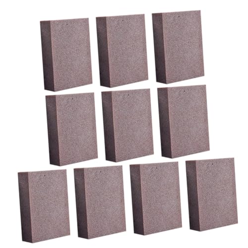 HAMPPLIES 10 Piezas Esponjas Extra Gruesas de Carborundo para Limpieza de Ollas y Cocina Esponjas Abrasivas Resistentes para Eliminar Suciedad para Fregar Platos Azulejos y Superficies sin
